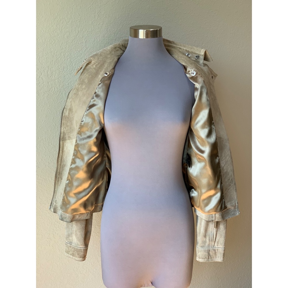 *CLOSET CLOSING* Michael Kors Suede Moto Jacket- Sz Small - Picture 6 of 13